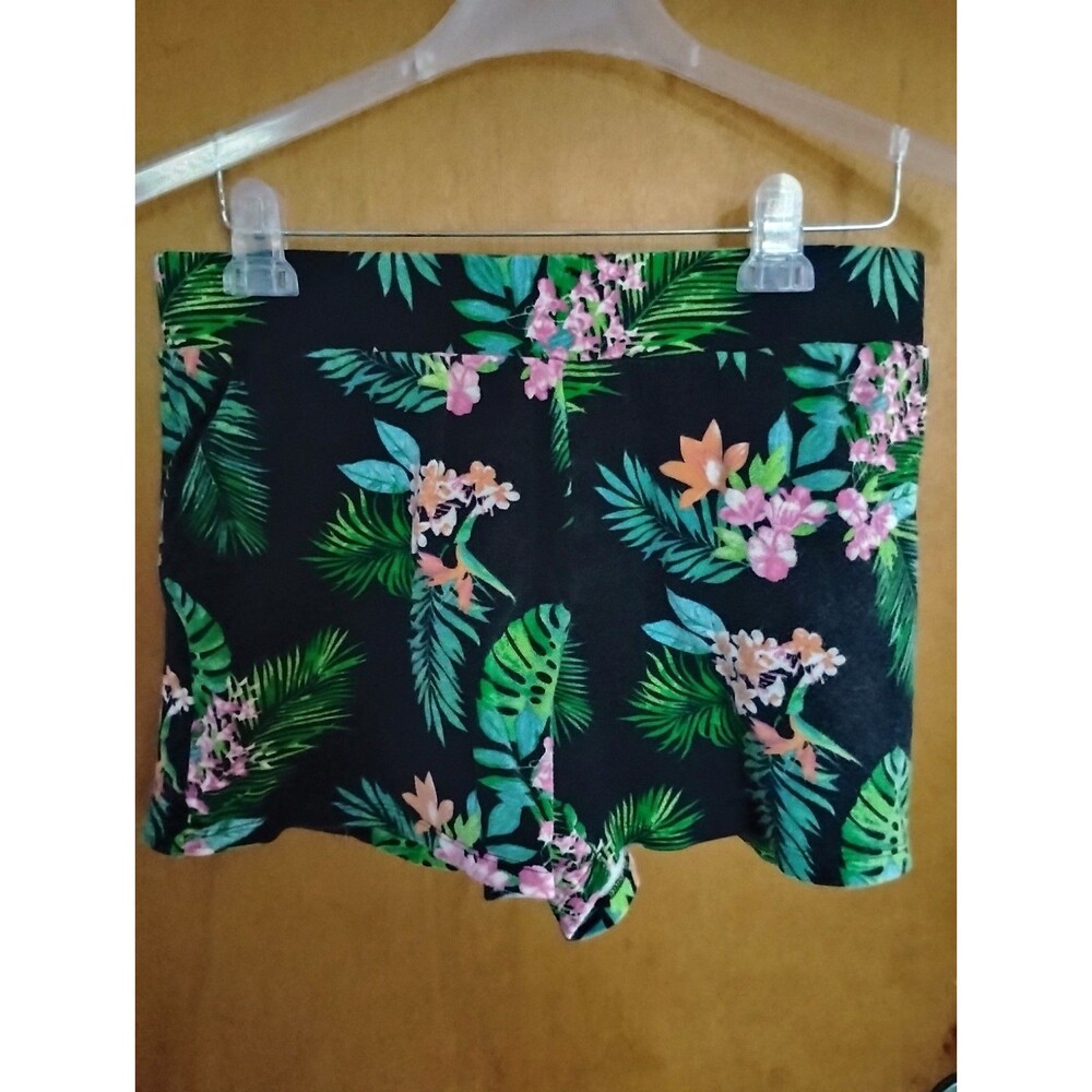 Belle By Kim Gravel Tropical Floral Resort Vacation Print Shorts Size Medium